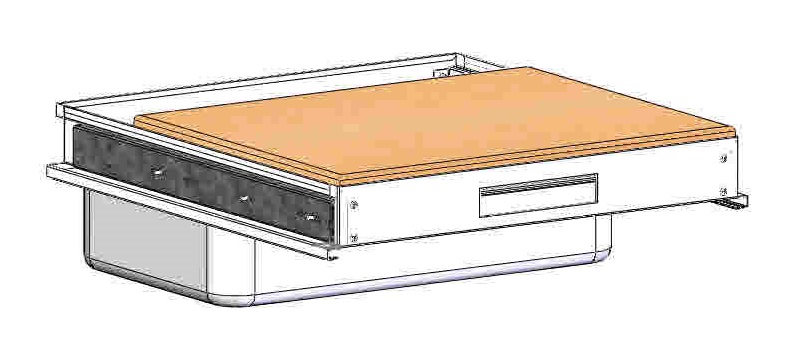 Доска выдвижная к подставке под гриль-шашлычницу ПГШ-1150-01