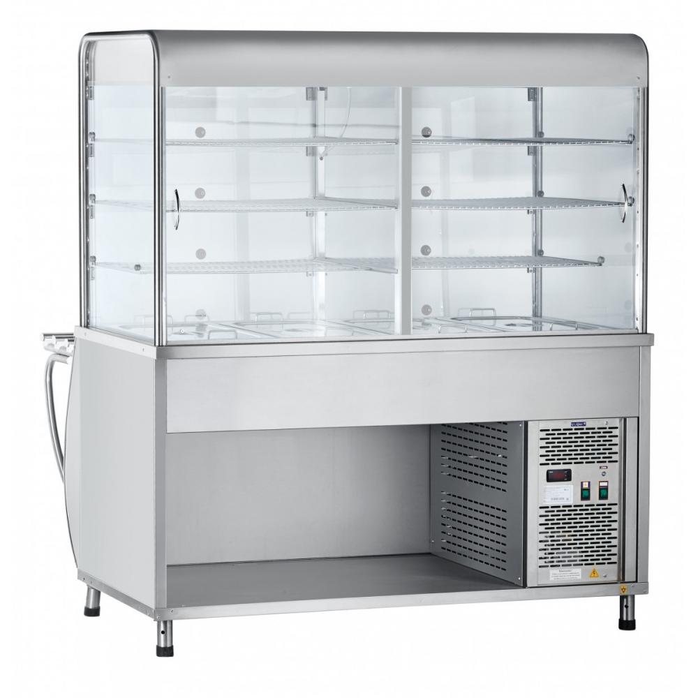 Холодильная витрина-прилавок ABAT ПВВ(Н)-70М-С-НШ (ПАТША)