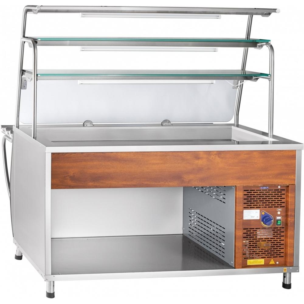 Холодильная витрина-прилавок ABAT ПВВ(Н)-70Т-01-НШ металл (ПРЕМЬЕР)