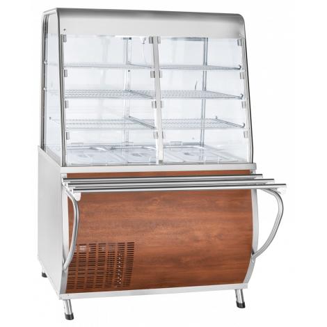 Холодильная витрина-прилавок ABAT ПВВ(Н)-70Т-С-НШ под дерево (ПРЕМЬЕР) ― Официальный сайт Российских производителей промышленного оборудования