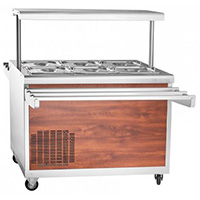 Холодильный прилавок ABAT ПВВ(Н)-70ПМ-НШ (самообслуживание)