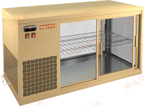 Настольная холодильная витрина  HICOLD  VRL 1300 L Beige