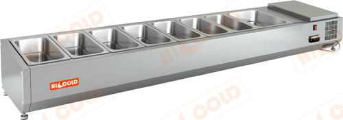 Настольная охлаждаемая витрина для ингредиентов  HICOLD  VRTO 1915 1/3
