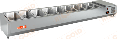 Настольная охлаждаемая витрина для ингредиентов  HICOLD  VRTO 1970 1/4