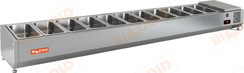 Настольная охлаждаемая витрина для ингредиентов  HICOLD  VRTO 2280 1/3