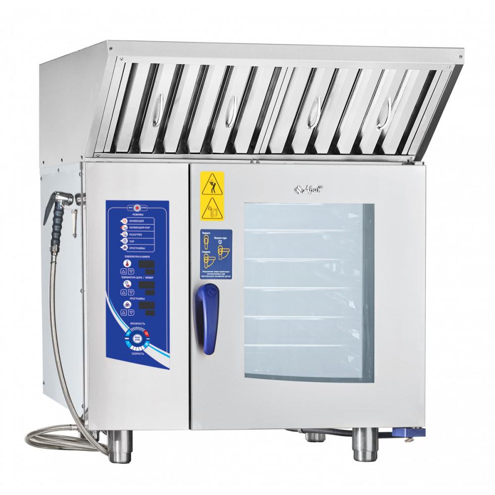 Пароконвектомат ABAT ПКА 6-1/1ПМ2 (лицо нерж.) бойлерный
