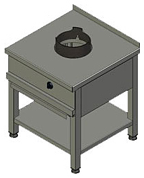 Плита газовая Вулкан KSW 01 8589 WOK