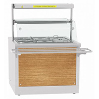 Прилавок-мармит ABAT ЭМК-70Х с подогреваемой полкой (HOT-LINE)