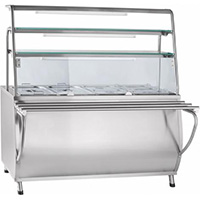 Прилавок-мармит ABAT ЭМК-70Т-01 металл (ПРЕМЬЕР)