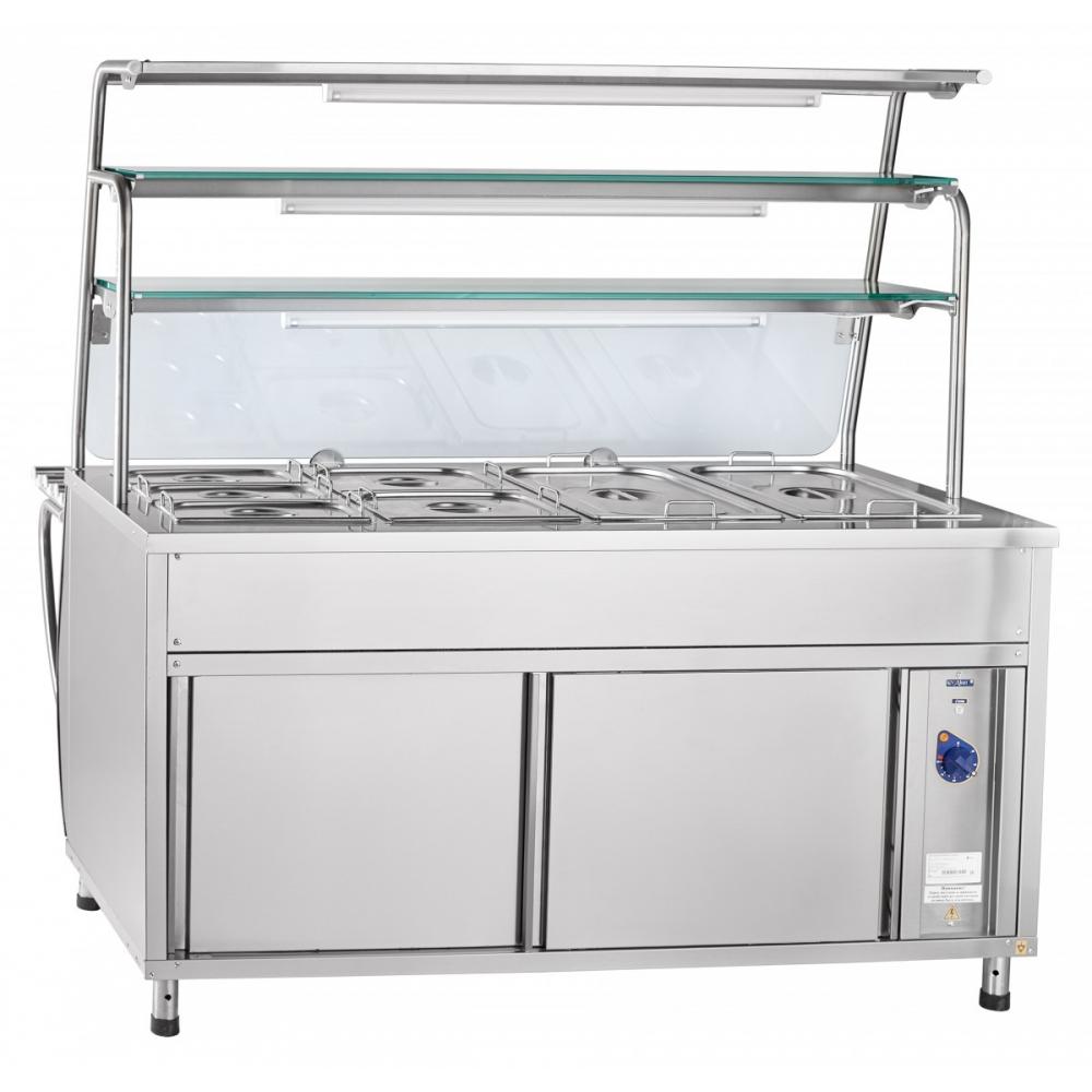 Прилавок-мармит ABAT ЭМК-70Т-01 под дерево (ПРЕМЬЕР)