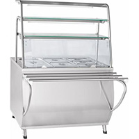 Прилавок-мармит ABAT ЭМК-70Т металл (ПРЕМЬЕР)