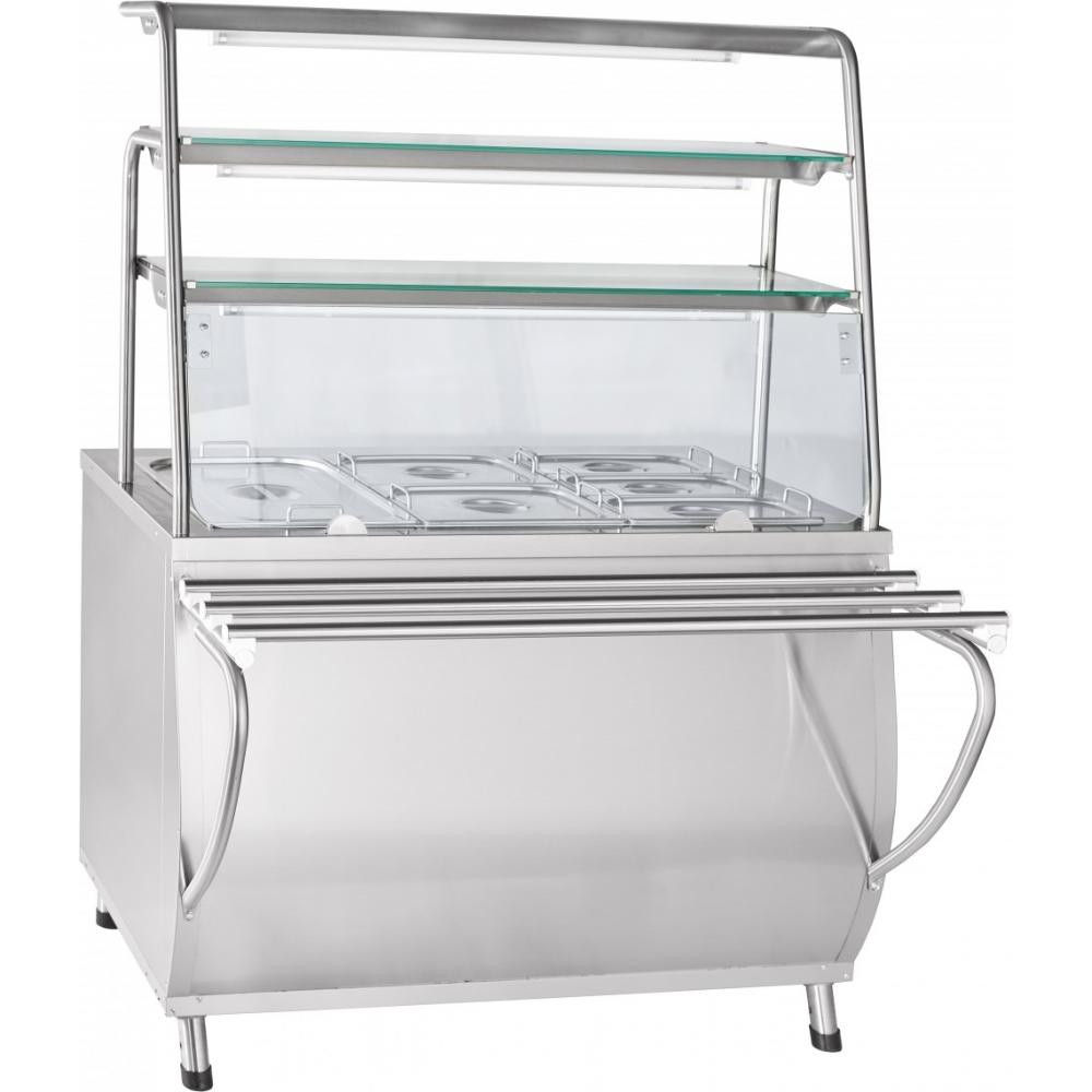 Прилавок-мармит ABAT ЭМК-70Т металл (ПРЕМЬЕР)