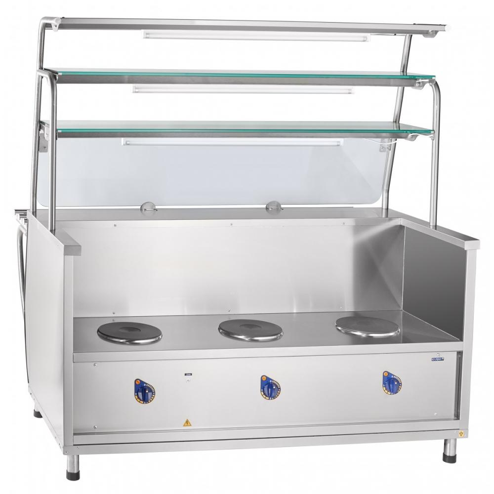 Прилавок-мармит ABAT ПМЭС-70Т-01 под дерево (ПРЕМЬЕР)