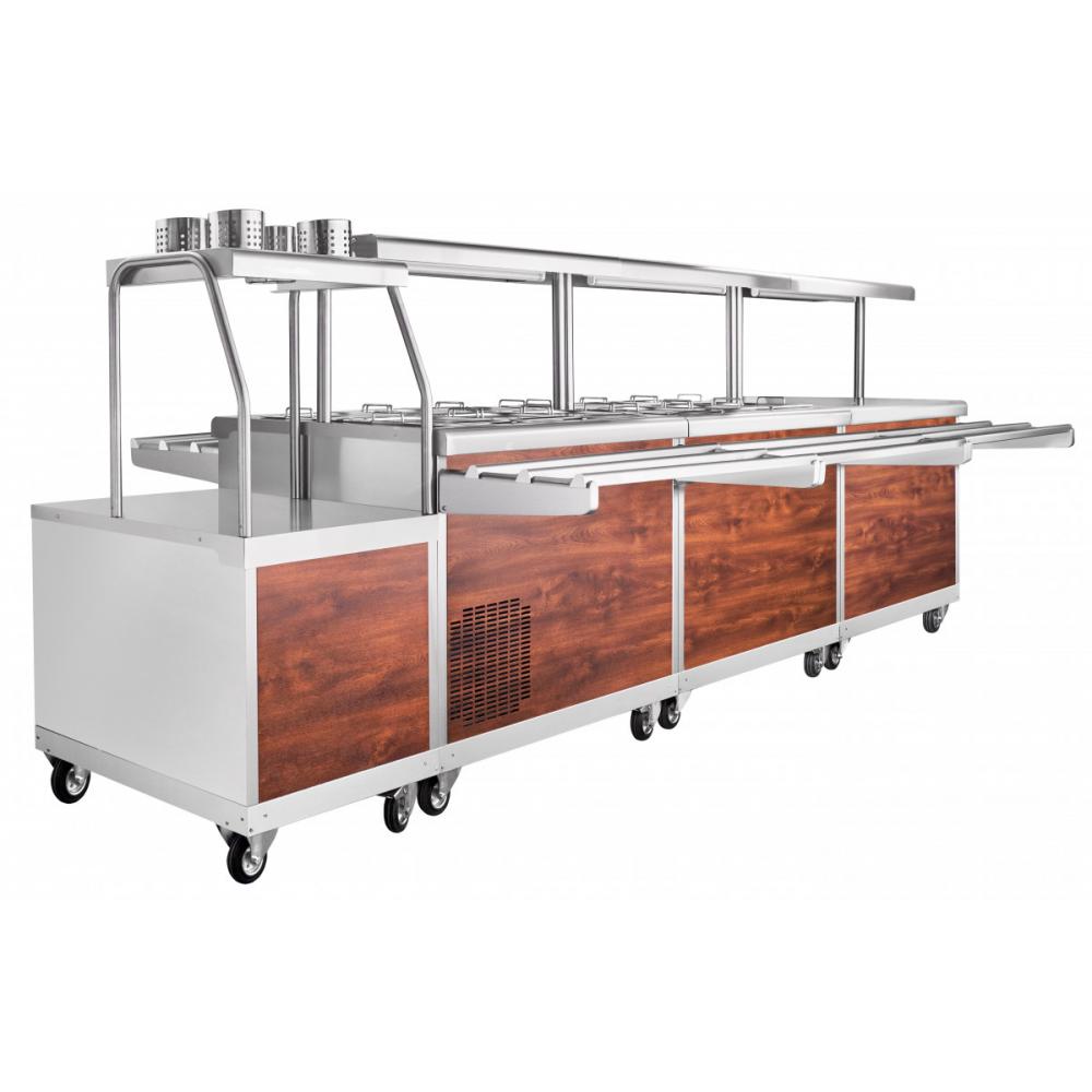 Прилавок для подогрева тарелок ABAT ПТЭ-70КМ(П)-80 (самообслуживание)