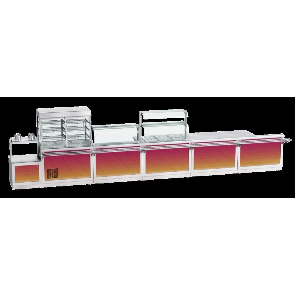 Прилавок для столовых приборов ABAT ПСПХ-70Х (HOT-LINE)