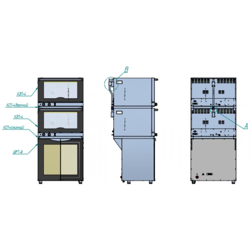 Соединительный комплект ABAT КСП-4 для конвекционных печей