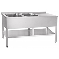 Стол для мойки овощей ABAT СМО-7-7 РН (вся нерж.)