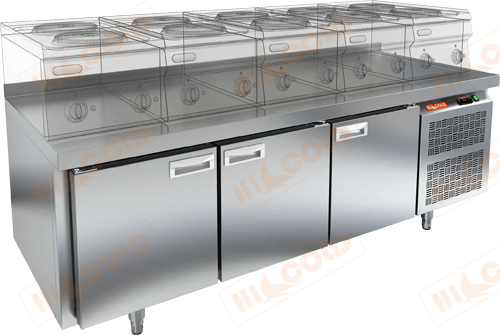 Стол морозильный под тепловое оборудование  HICOLD  GN 111/BT LT