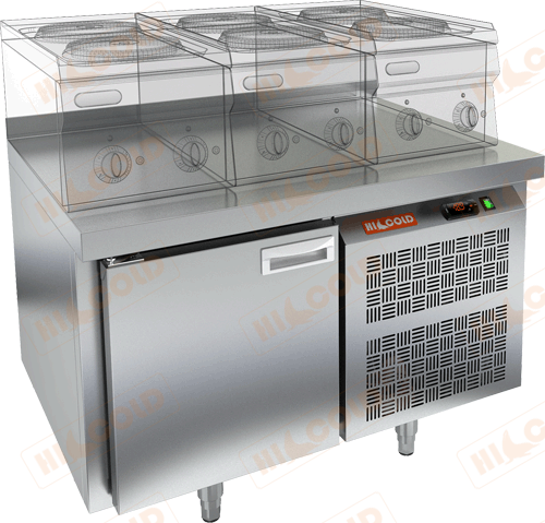 Стол морозильный под тепловое оборудование  HICOLD  SN 1/BT LT