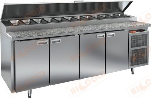 Стол охлаждаемый для пиццы  HICOLD  PZ1-1111/GN камень