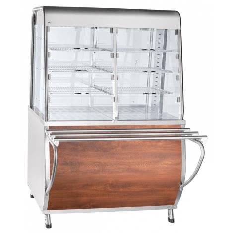 Тепловая витрина-прилавок ABAT ПВТ-70Т под дерево (ПРЕМЬЕР) ― Официальный сайт Российских производителей промышленного оборудования