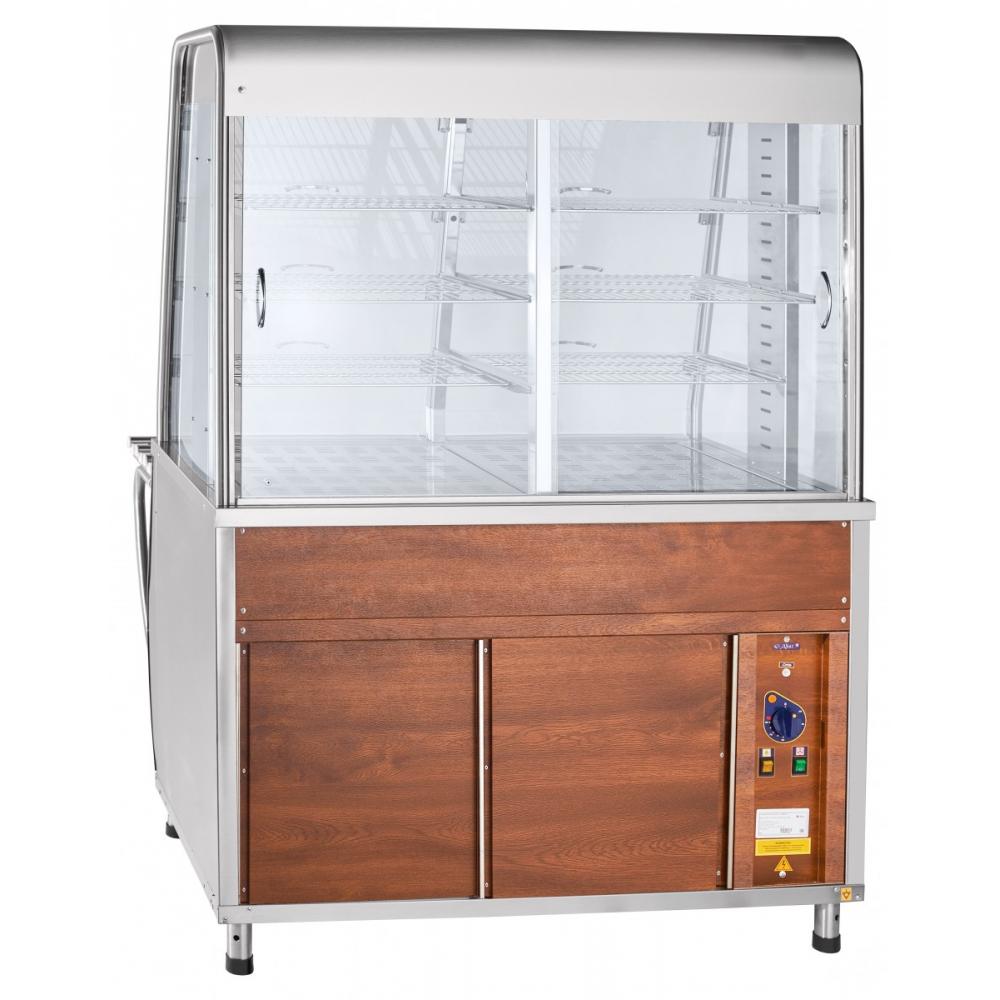 Тепловая витрина-прилавок ABAT ПВТ-70Т под дерево (ПРЕМЬЕР)