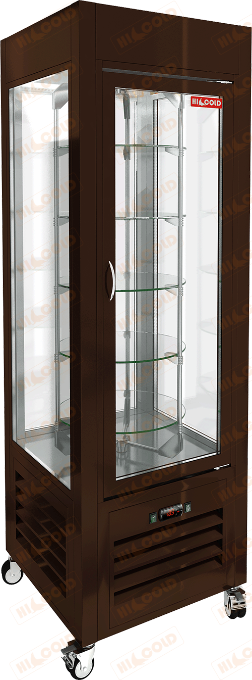 Витрина кондитерская вертикальная  HICOLD  VRC 350 R Brown