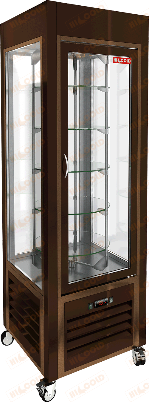 Витрина кондитерская вертикальная  HICOLD  VRC 350 R Brown FR